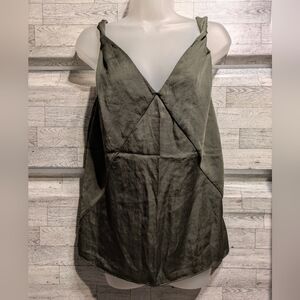 Talbots Olive Sleeveless Blouse